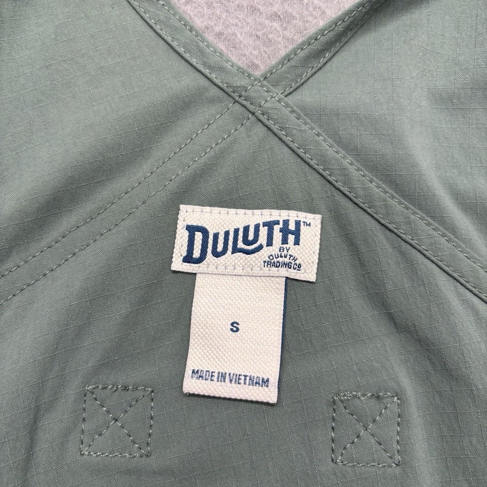 Duluth Trading Bib Overalls Womens S Green Heirloom Gardening Cargo Pockets - Picture 7 of 9